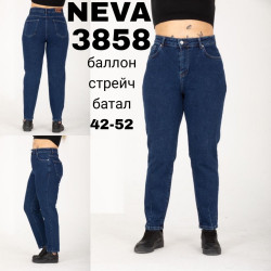 Джинсы женские NEVA БАТАЛ оптом 95238074 3858-5