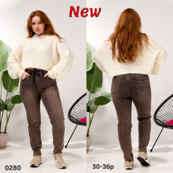 Джинсы МОМЫ женские БАТАЛ оптом 13085279 0280