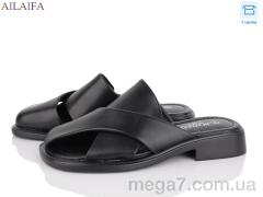 Шлепки, Ailaifa оптом FLY06-3 black