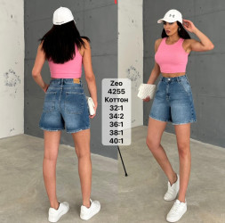 Шорты джинсовые женские ZEO BASIC оптом 30481569 4255-4
