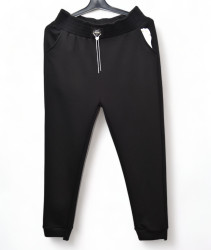 Спортивные штаны женские БАТАЛ (черный) оптом 53802149 KW-057-1