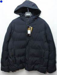 Куртки зимние мужские БАТАЛ на меху (темно синий) оптом 09651837 С24-19
