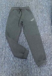 Спортивные штаны мужские на флисе (серый) оптом Турция 21084356 07-49