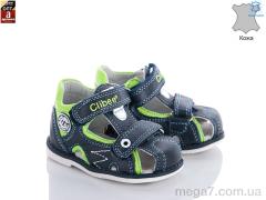 Сандалии, Clibee оптом F215 d.blue-appel green