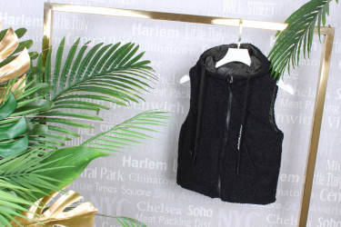 Жилетки двусторонние детские (хаки) оптом 13297654 M-11-165