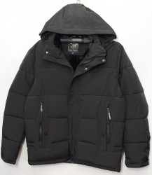 Куртки зимние мужские БАТАЛ (черный) оптом 75346192 Y-3-66