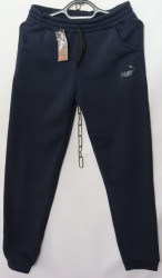 Спортивные штаны женские на флисе (dark blue) оптом 91350628 M6081-44
