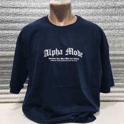 Футболки мужские (тёмно - синие) оптом 75681349 5125-138