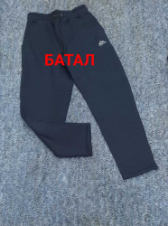 Спортивні штани чоловічі БАТАЛ на флісі (синій) оптом Туреччина