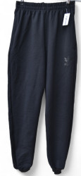 Спортивные штаны подростковые (темно-синий) оптом 71943560 001-15