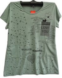 Футболки женские БАТАЛ оптом 74803591 402-15