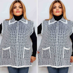 Жилетки женские БАТАЛ оптом 86173029 347-245