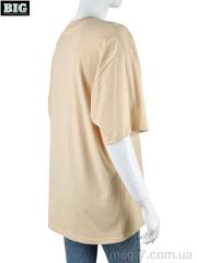 Футболка, BIG оптом --- 4071-W02-4 beige