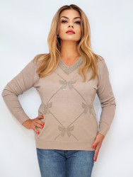 Свитера женские БАТАЛ оптом 08637429 0104-107