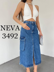 Юбки джинсовые женские NEVA оптом 91873425 3492-7