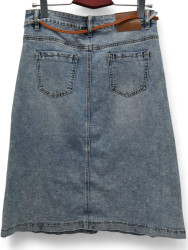 Спідниці джинсові жіночі БАТАЛ оптом DRAGON 