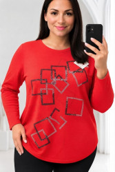 Свитера женские БАТАЛ оптом 51437208 25223-250