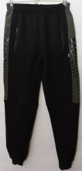 Спортивные штаны мужские на флисе (black) оптом Турция 59483026 03-26