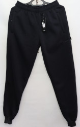 Спортивные штаны мужские на флисе (black) оптом 40658193 222-40