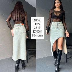 Юбки джинсовые женские NEVA оптом 84932610 4029-50