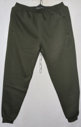 Спортивные штаны мужские на флисе (khaki) оптом 10362579 04-21