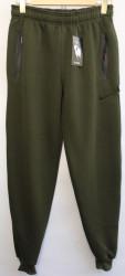 Спортивные штаны мужские на флисе (khaki) оптом 25389047 222-8