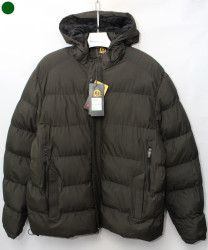 Куртки зимние мужские WOLFTRIBE БАТАЛ на флисе (khaki) оптом QQN 01756348 А08-48