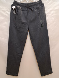 Спортивные штаны мужские на флисе (gray) оптом 56312490 6061-2