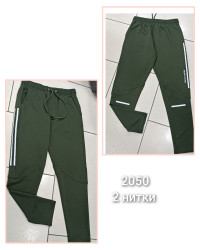 Спортивные штаны мужские (хаки) оптом 62183097 2050-13