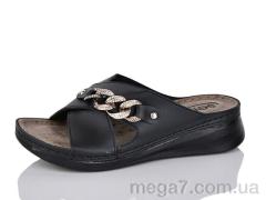 Шлепки, DeMur оптом 3001-10 black