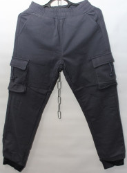 Спортивные штаны мужские на флисе (grey) оптом 15760948 91001-7