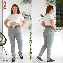 Джинсы женские БАТАЛ оптом 21934708 8013-3-237