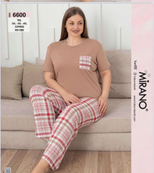 Пижамы женские БАТАЛ оптом 08695423 6600-6