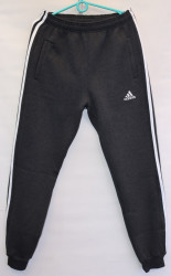 Спортивные штаны мужские на флисе (gray) оптом 50179236 02-5