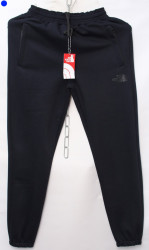 Спортивные штаны мужские на флисе (dark blue) оптом 18593762 01-12
