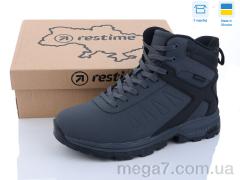Ботинки, Restime оптом PMZ23508 grey