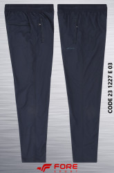 Спортивные штаны мужские БАТАЛ (dark blue) оптом 30621475 23-1227-10