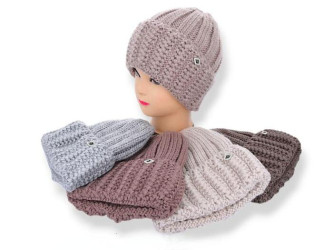 Шапки жіночі на флісі оптом ANGELICA 