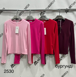 Лонгсливы женские на байке оптом 85120369 2530-307
