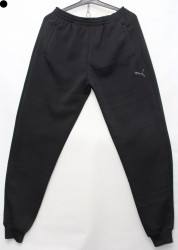 Спортивные штаны мужские на флисе (черный) оптом 59407681 02-10