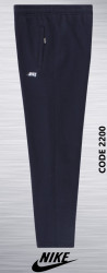 Спортивные штаны мужские на флисе (dark blue) оптом 42975613 2200-11