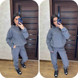 Спортивные костюмы на флисе женские оптом 92058164 092-11