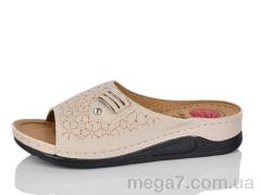 Шлепки, DeMur оптом 3001-6 beige