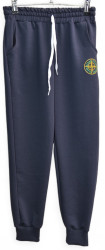 Спортивные штаны подростковые (темно-синий) оптом 67235941 02-46