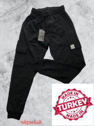 Спортивные штаны мужские (черный) оптом Турция 49601725 01-3