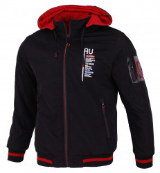 Куртки двусторонние мужские HXS (black-red) оптом 46738102 9984-125