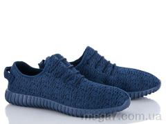 Кроссовки, Ok Shoes оптом D4 blue-blue