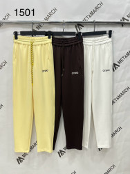 Спортивні штани жіночі (молочний) оптом 
