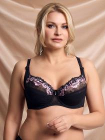 Бюстгальтер Finikin 5129D (  чёрно-розовый, D  6 шт. )