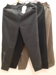 Спортивные штаны женские БАТАЛ на флисе оптом 07586423 2124-4
